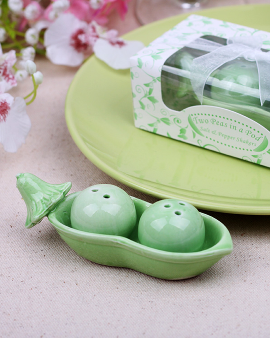 Two Peas in a Pod Salt & Pepper Shakers