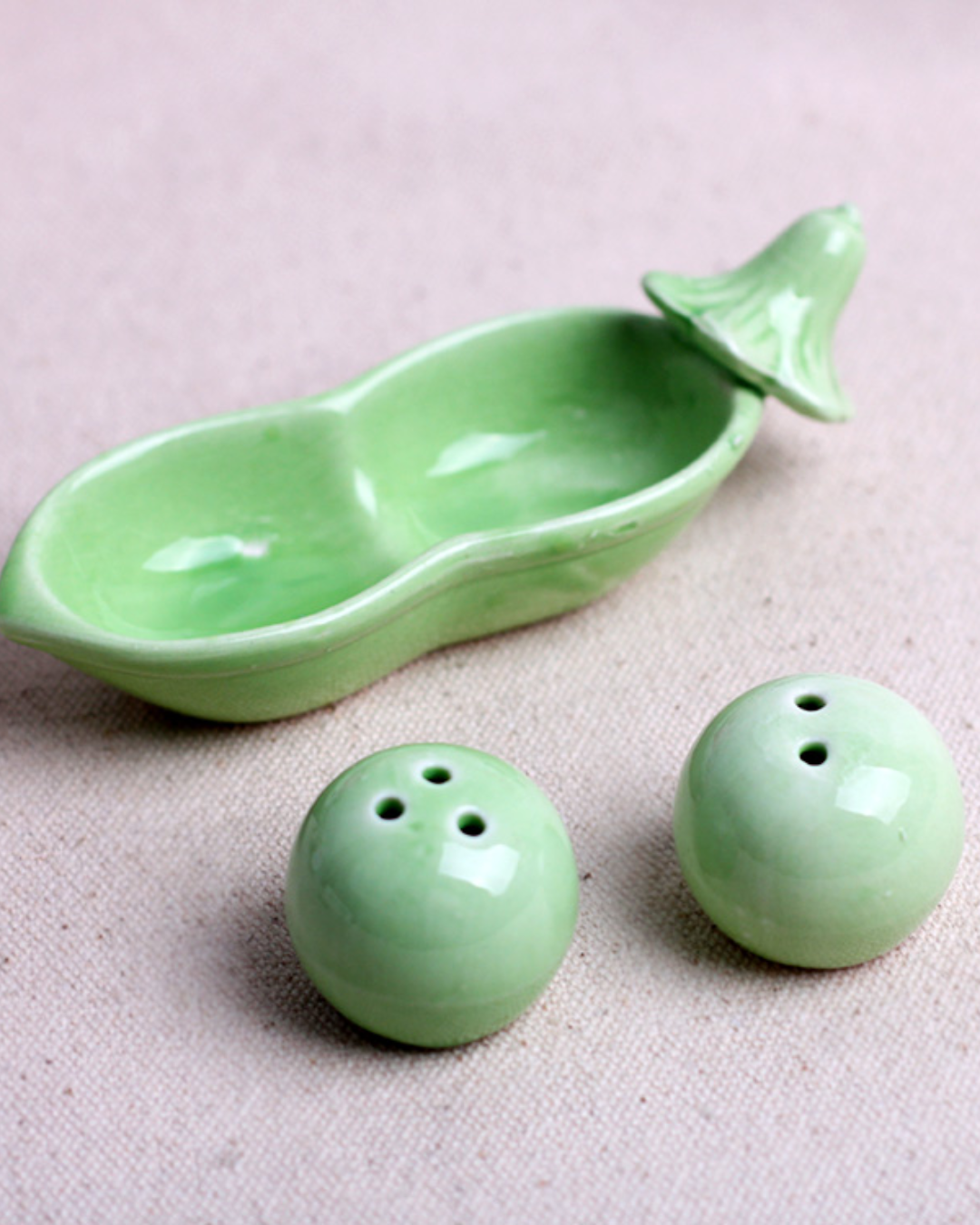 Two Peas in a Pod Salt & Pepper Shakers