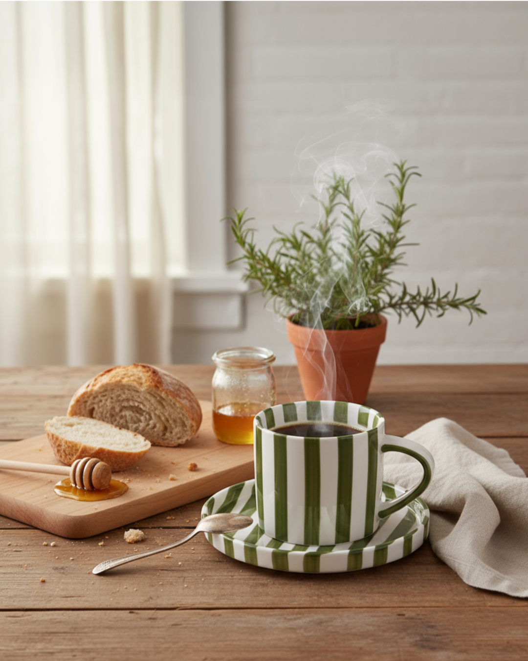 Stripe Sips Ceramic Set
