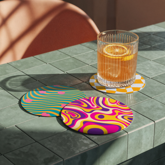 Sips & Swirls Coaster Set