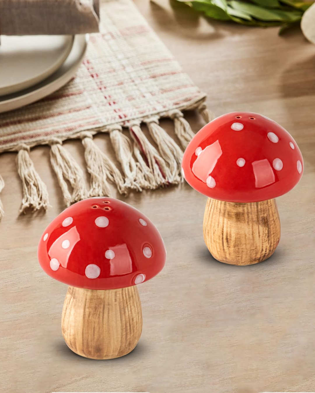 Mushroom Salt & Pepper Shakers