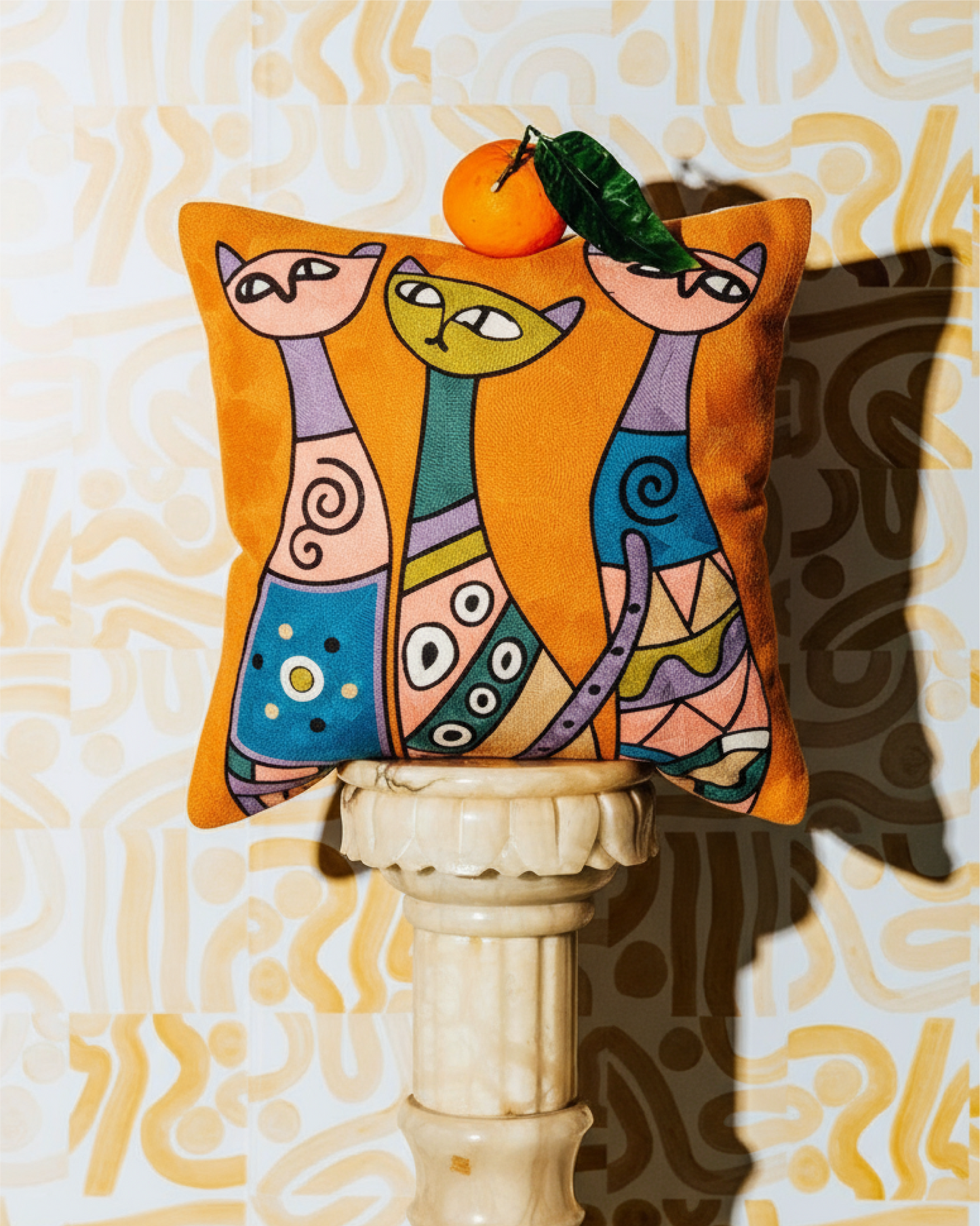 Picasso Cat Pillow