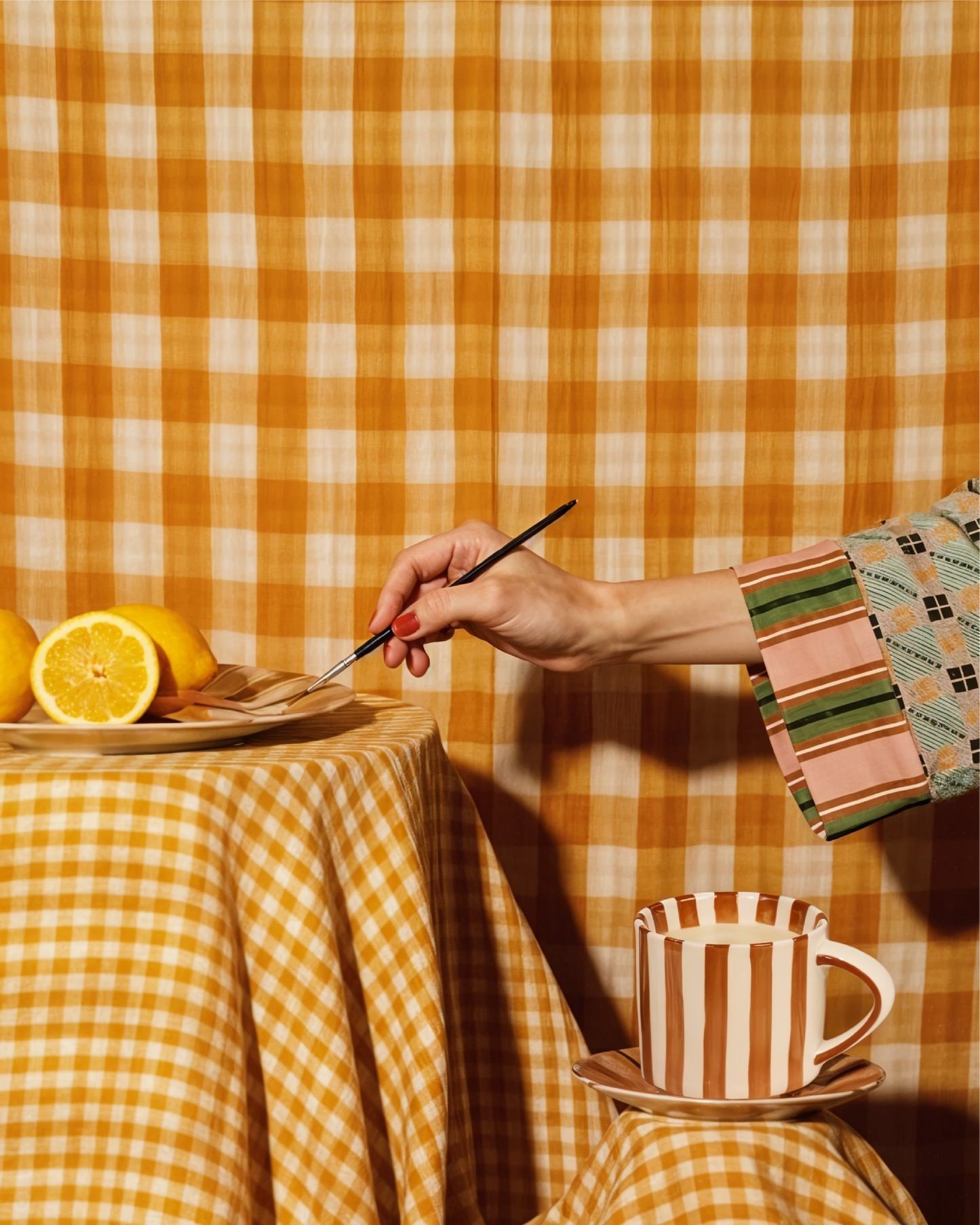 Stripe Sips Ceramic Set