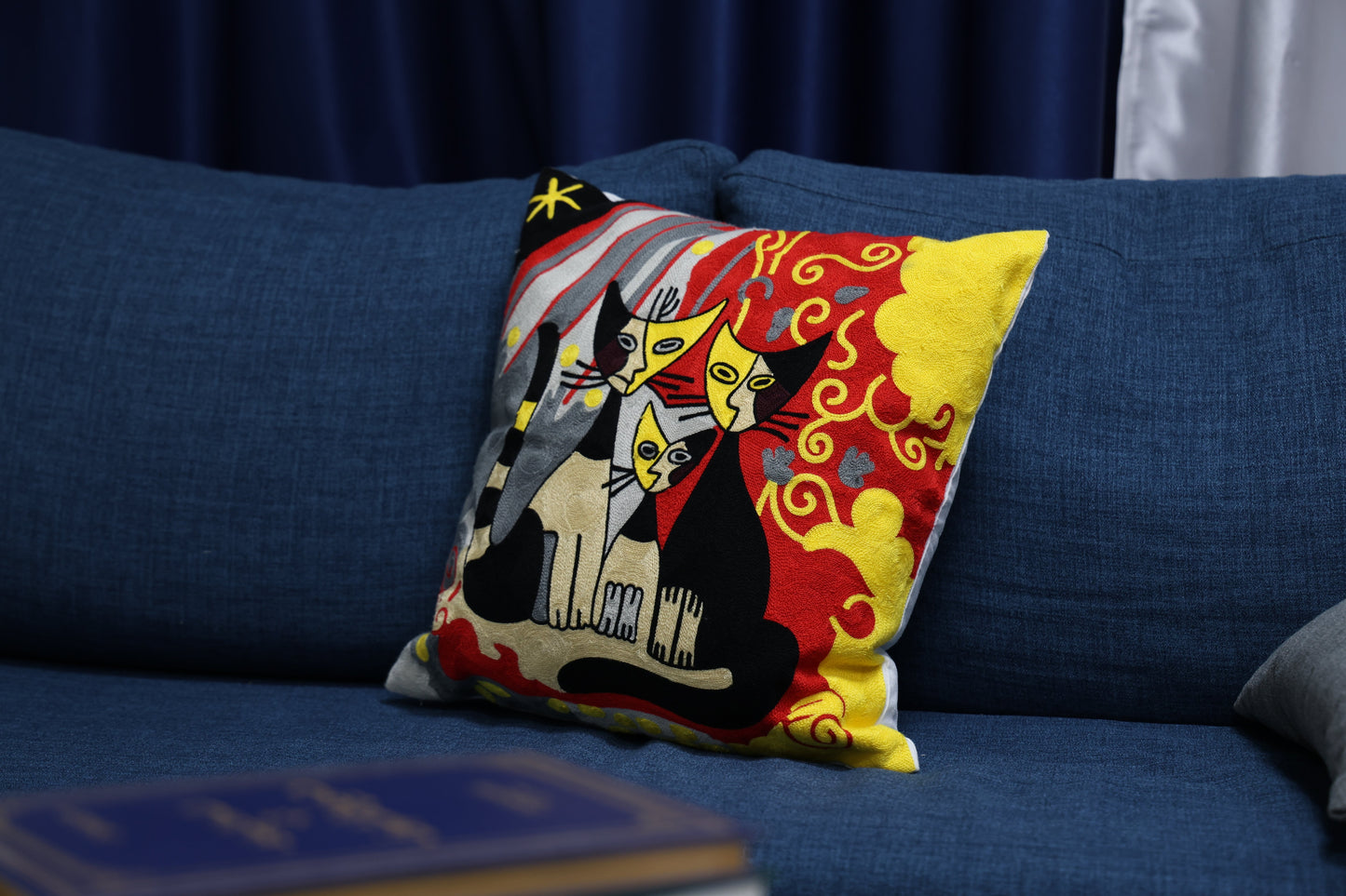 Picasso Cat Pillow