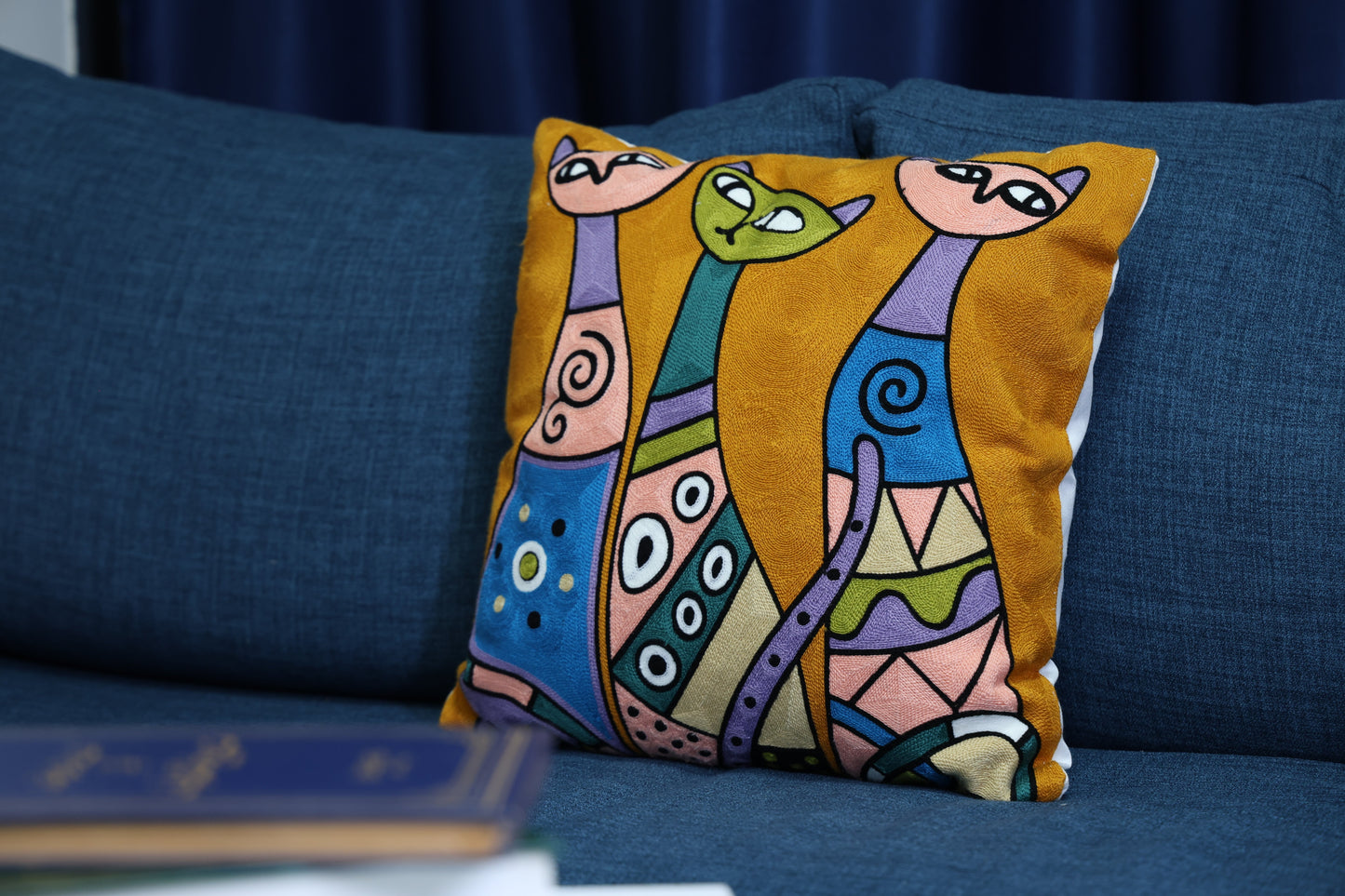 Picasso Cat Pillow