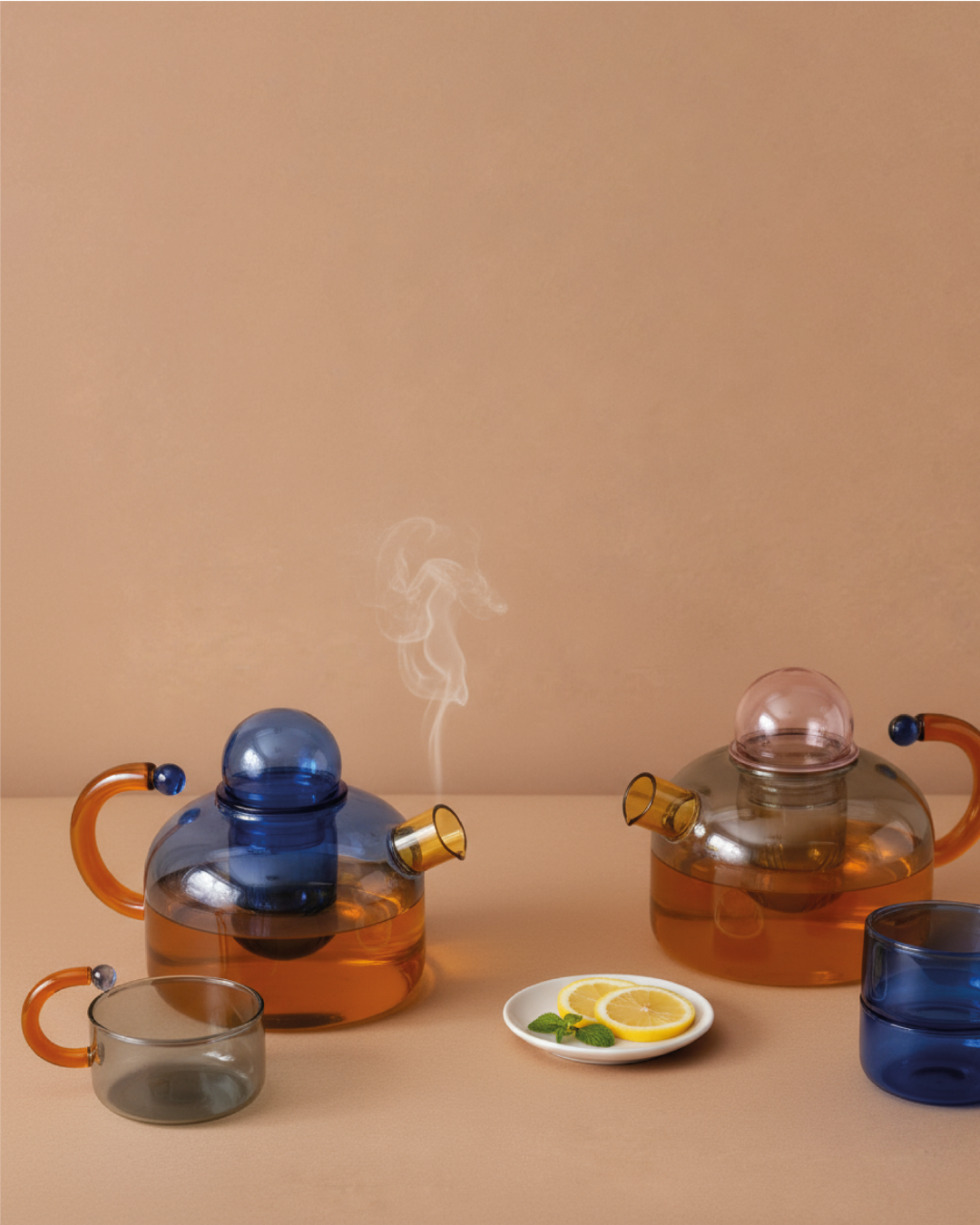 Bubble Brew Glass Teapot