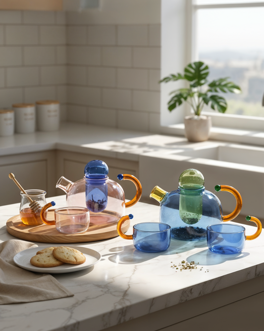 Bubble Brew Glass Teapot
