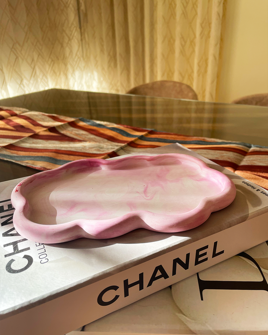 Aura tray – blush drift